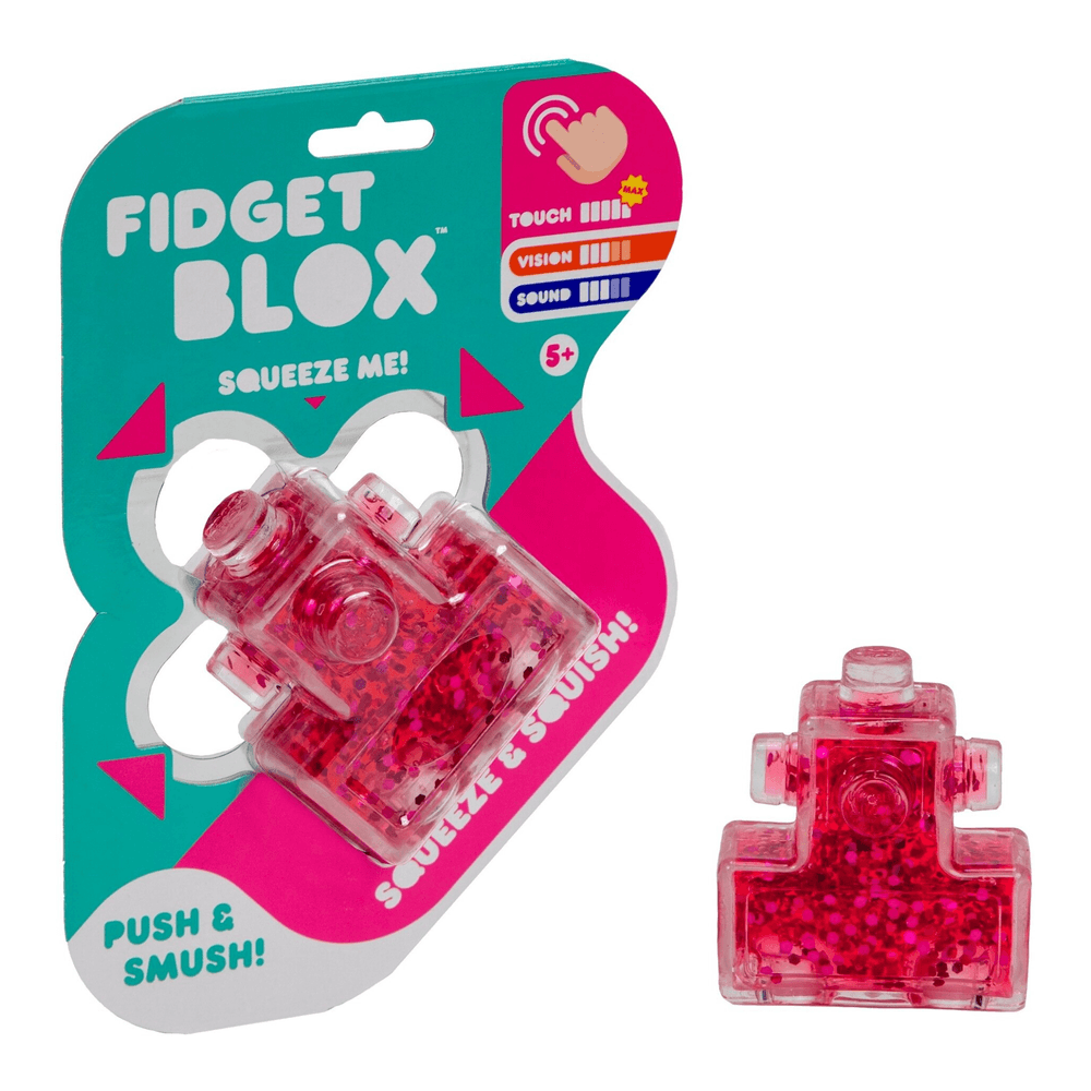 Jelly Blox - Goliath Fidget Toy - Red/Pink