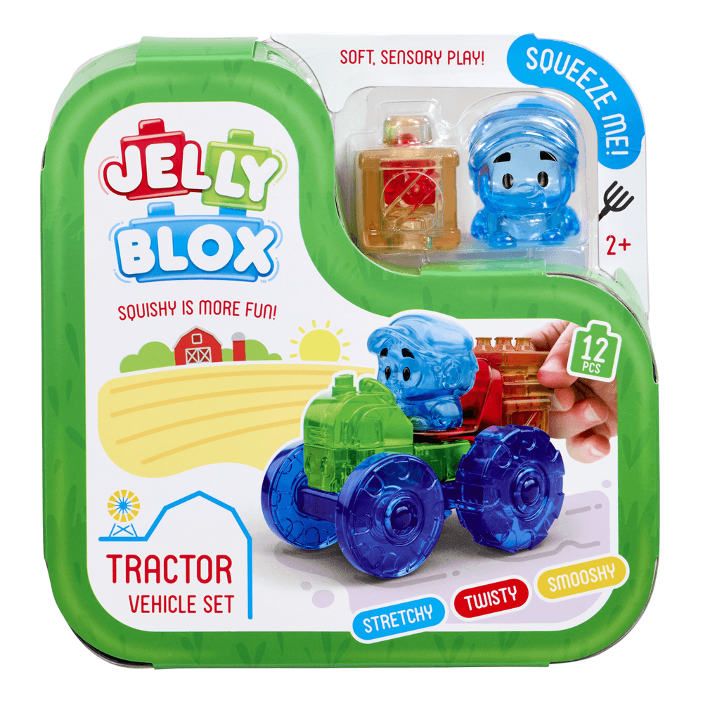 Jelly Blox - Goliath Building Blocks Tractor Set - 12 Pcs