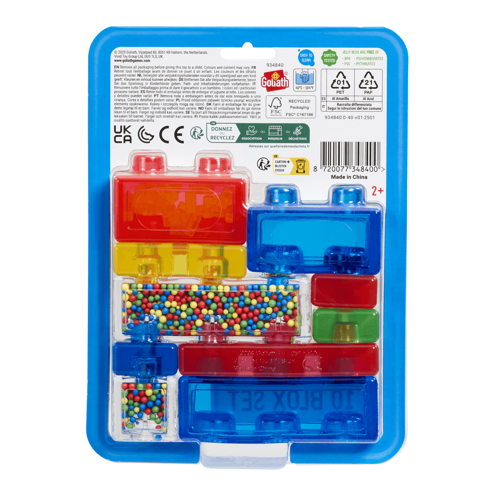 Jelly Blox - Goliath Building Blocks Set - 10 Pcs