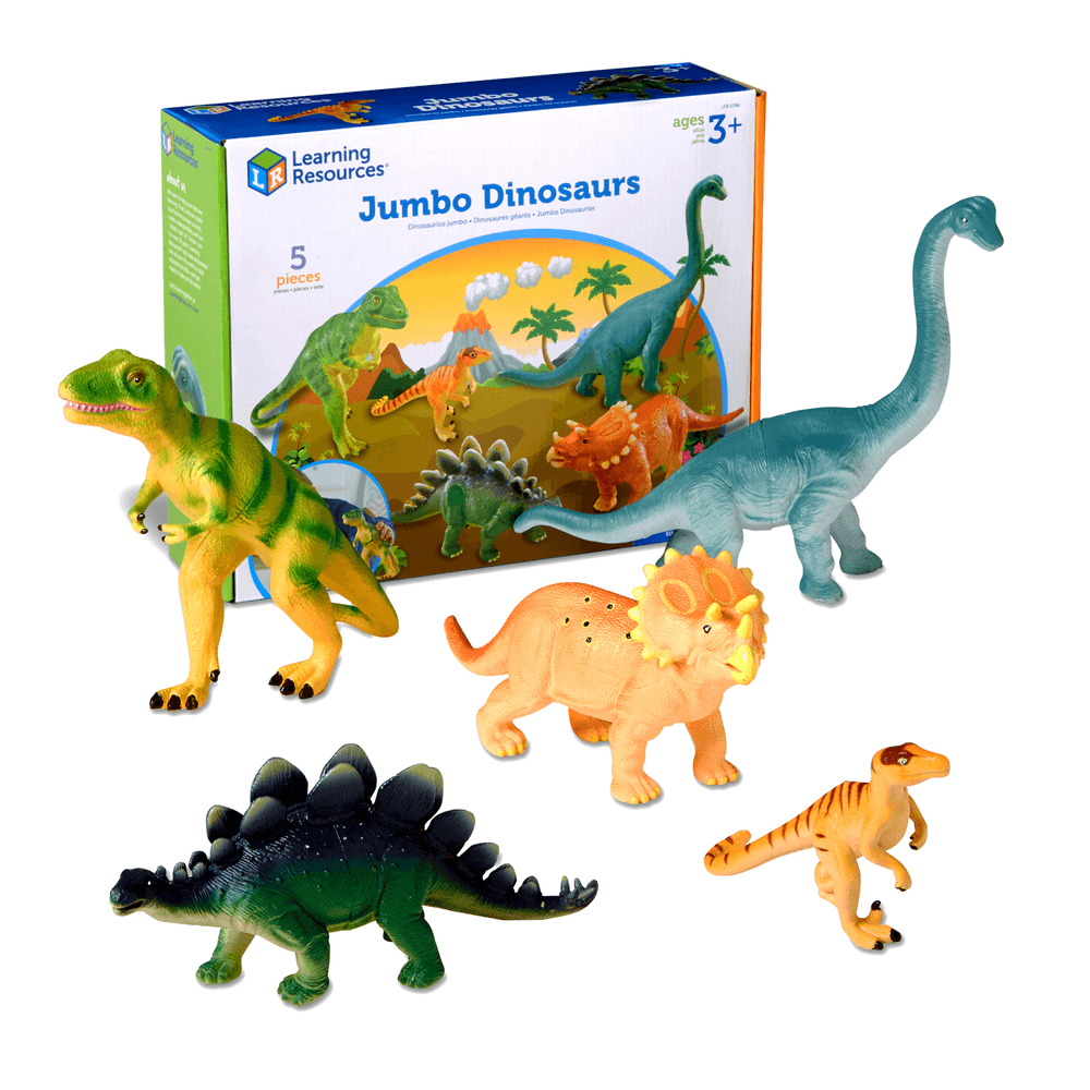 Learning Resources - Jumbo Dinosaur Toy Set - 5 Pcs