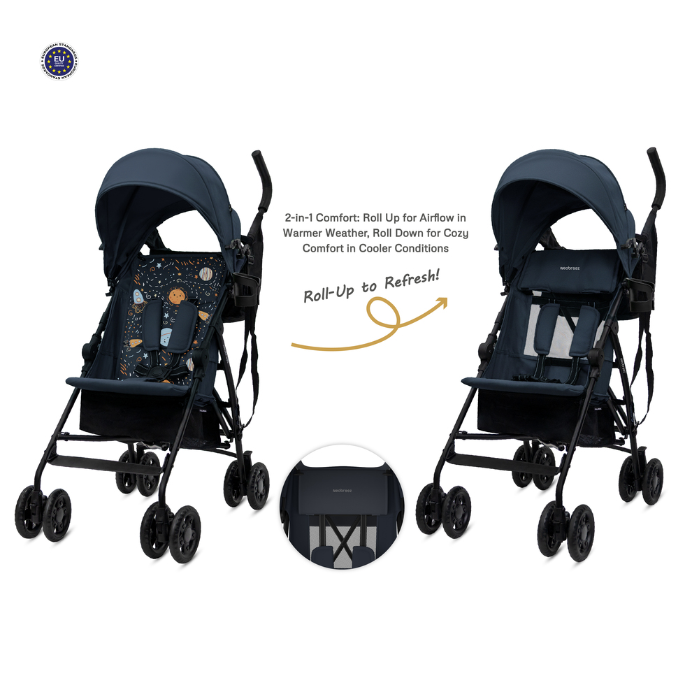 Neobreez Clima Lightweight Compact Umbrella Stroller - Blue