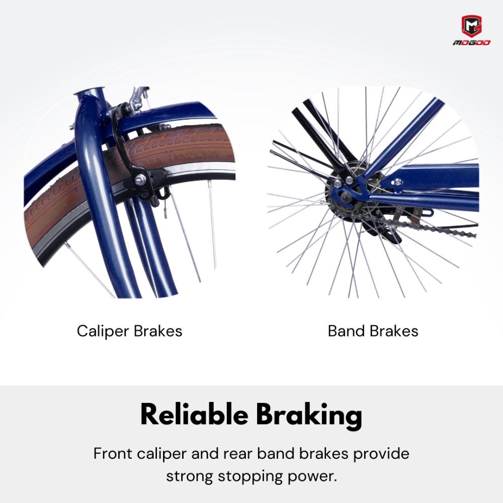 موغو - دراجة فلوريدا كروزر - 24 إنش - أزرق داكن