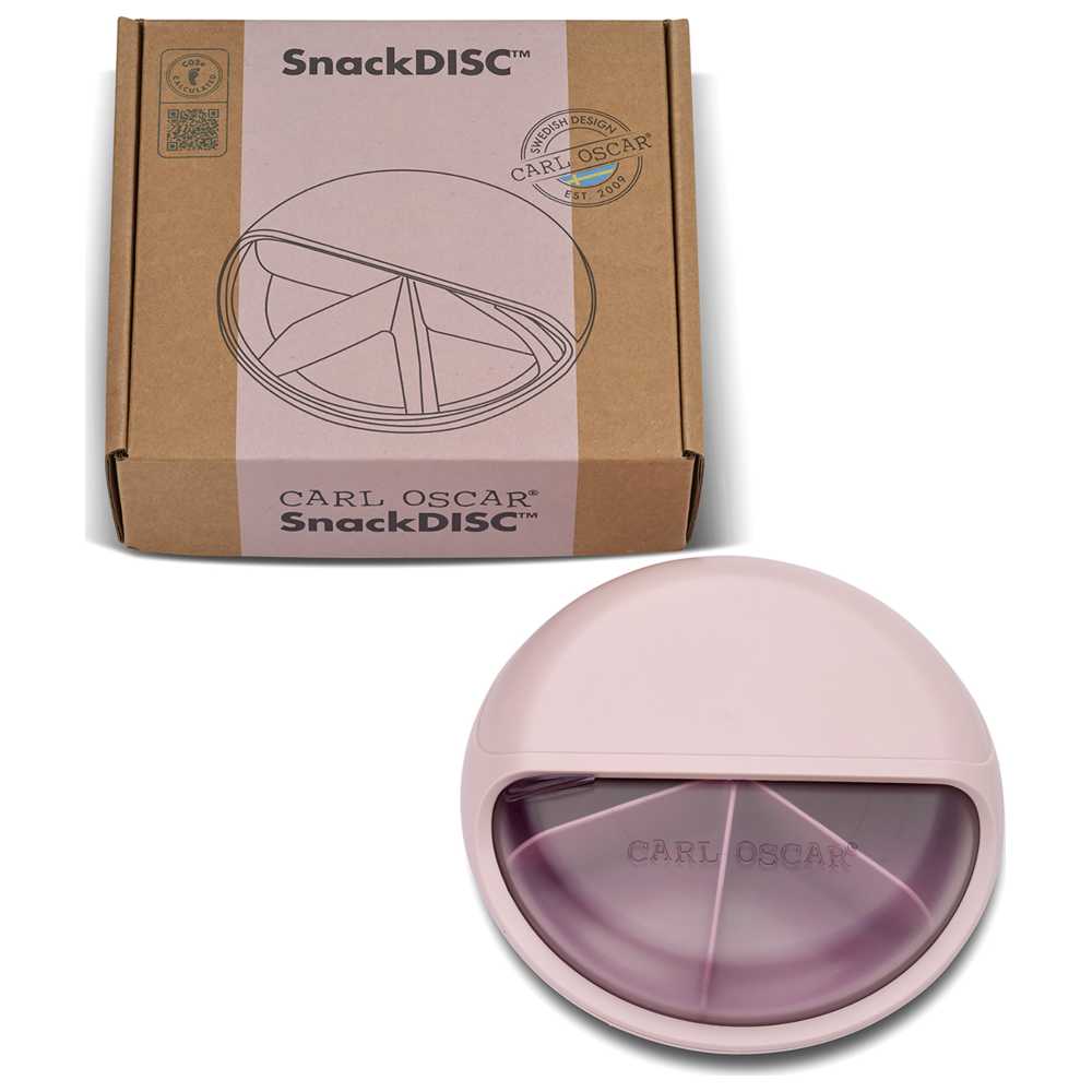 كارل أوسكار - قرص وجبات خفيفة دوار 5 أقسام - وردي