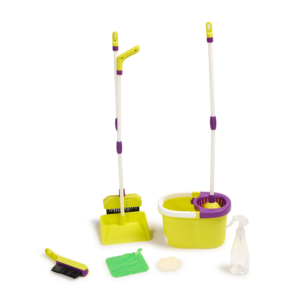 Little Learners Pretend Role Play Cleaning Set - 9 Pc Set