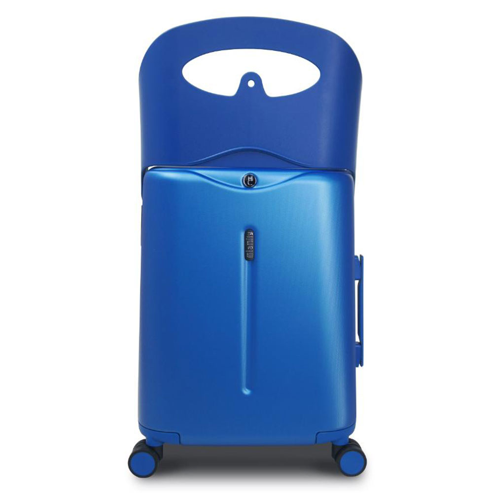 Miamily - Carry-On Luggage Trolley Bag - Cobalt Blue - 18-inch