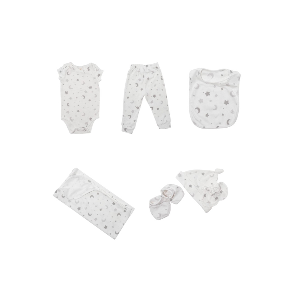 Bambimici - Boy's Welcome Home Baby - 7pc-Set - White