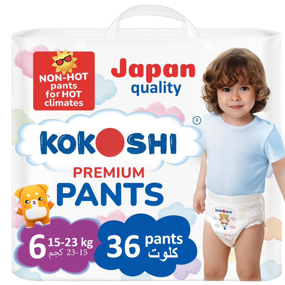 Kokoshi - Premium Baby Pants - Size 6 - XXL - 15-23kg - Pack of 36
