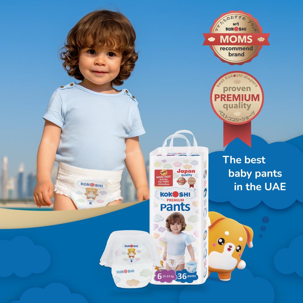 Kokoshi - Premium Baby Pants - Size 6 - XXL - 15-23kg - Pack of 36