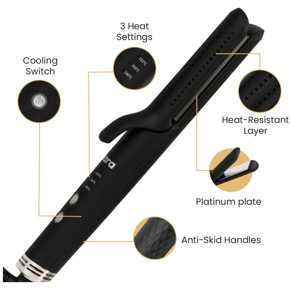 Clara - Hair Straightener & Styler - Black