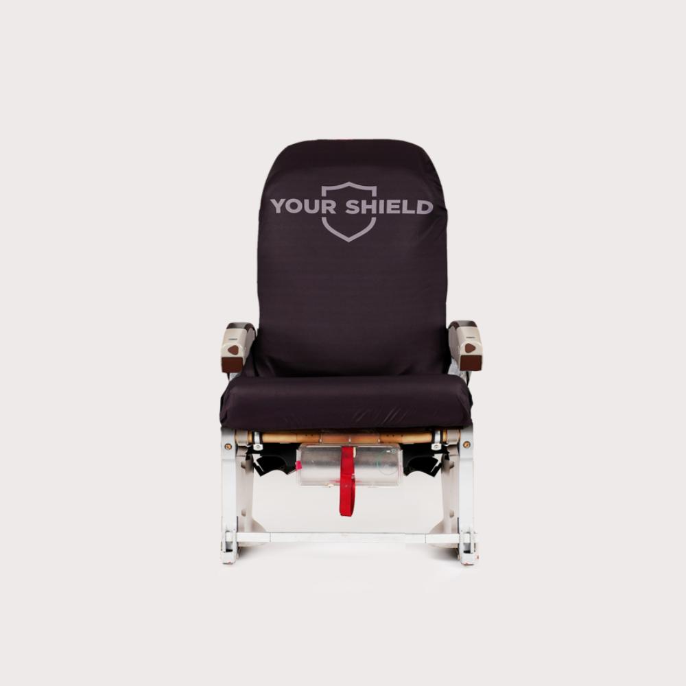 Your Shield - Logo Detail Reusable Seat Cover - Black