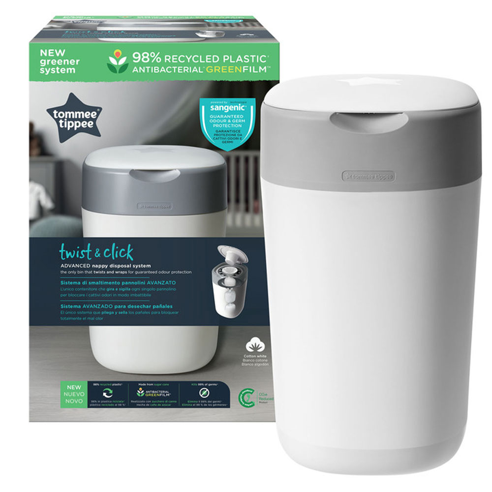 Tommee Tippee Twist & Click Advanced Nappy Disposal Starter Pack with 3 Refills