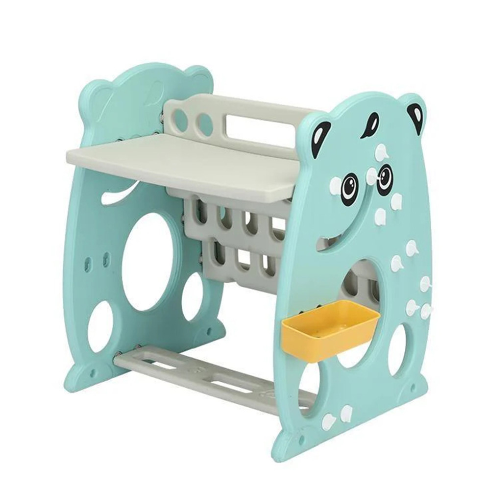 Dreeba - 3-In-1 Kid's Bookshelf, Drawing Board & Chair - Green