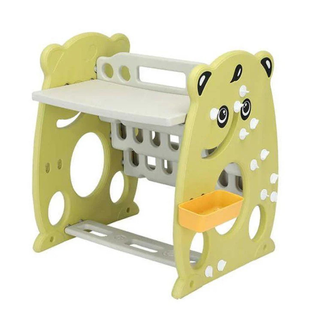 Dreeba - 3-In-1 Kid's Bookshelf, Drawing Board & Chair - Yellow