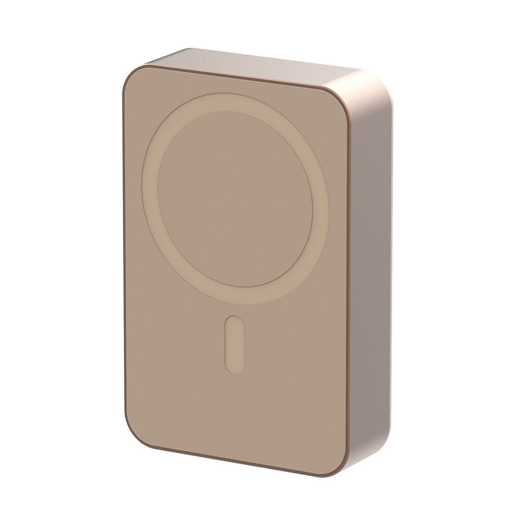 باورولوجي - شاحن متنقل باور بانك ألومنيوم ماج سيف - تيتانيوم صحراوي - 20000 مللي أمبير