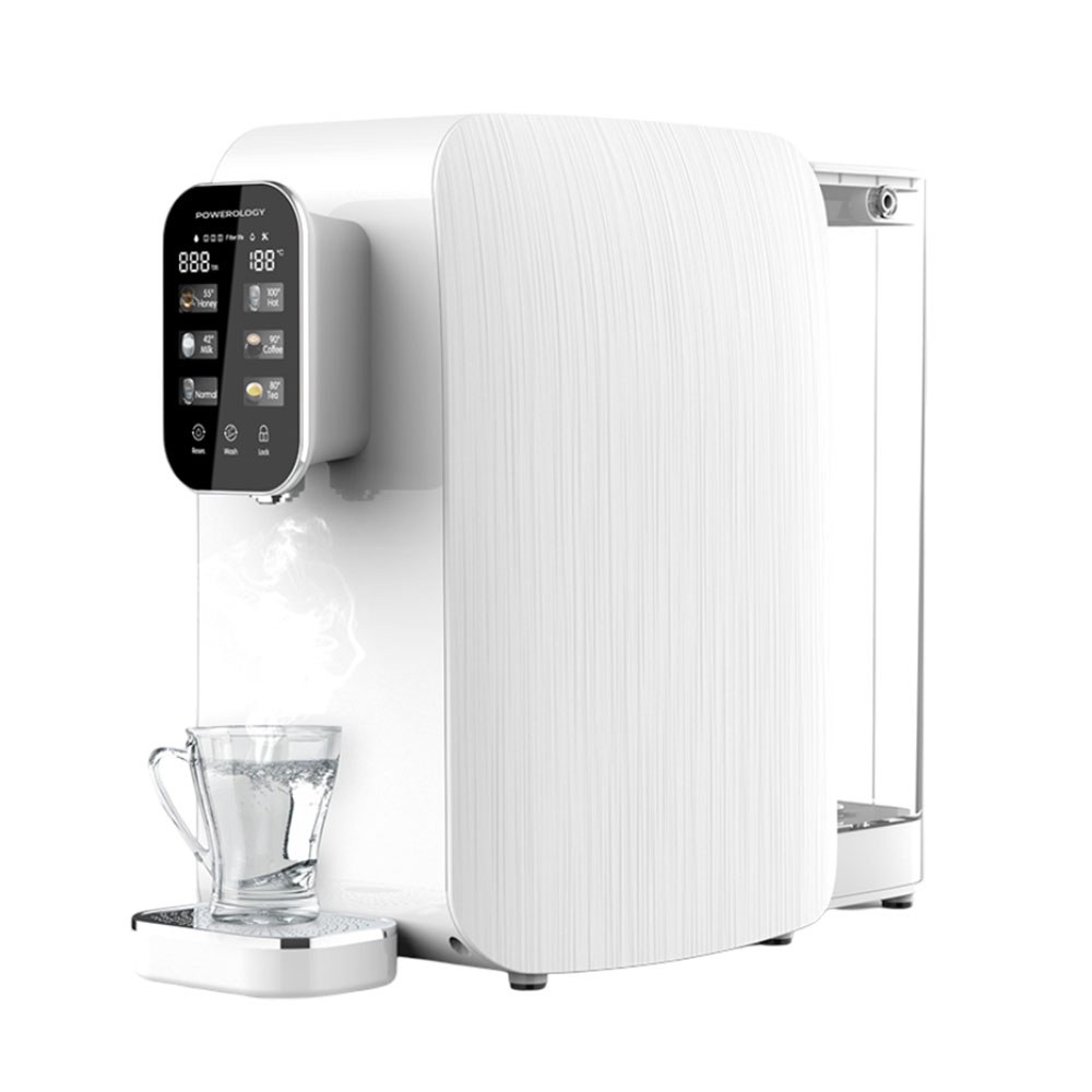 باورولوجي - جهاز تنقية وتوزيع مياه بالتناضح العكسي - أبيض - 3 لتر