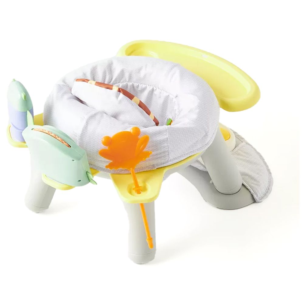 Little Learners - 2-in-1 Baby Swing & High Chair with Activity Tray - Lion