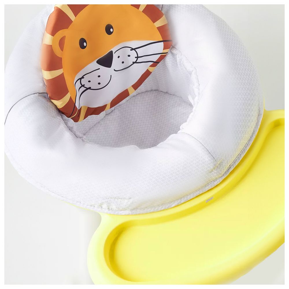 Little Learners - 2-in-1 Baby Swing & High Chair with Activity Tray - Lion