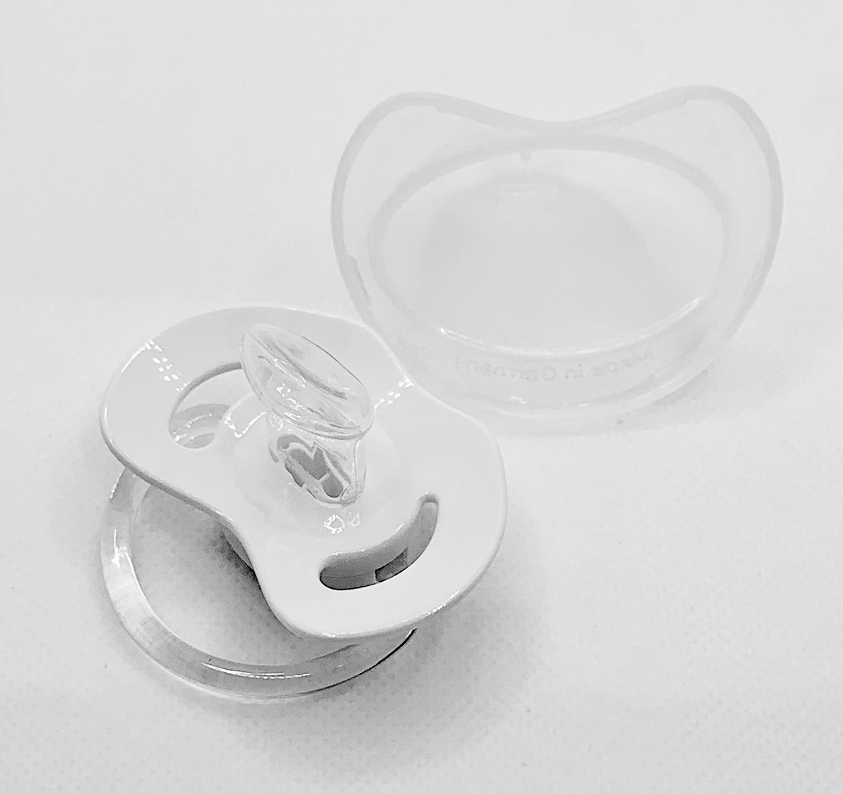Littlemico - I Love Mom Pacifier - 5M+ - Grey