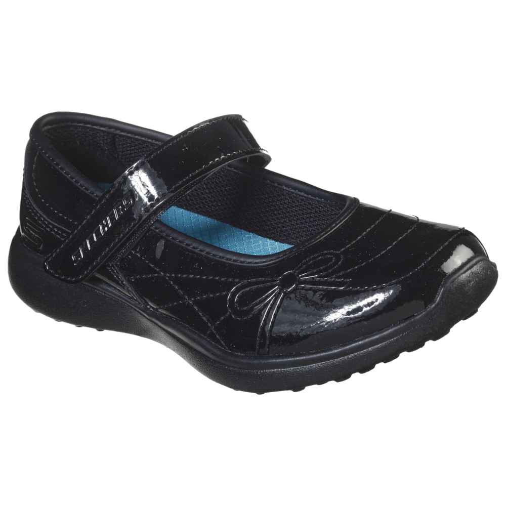 Skechers - Girl's T-Strap Back To School Shoes - Black