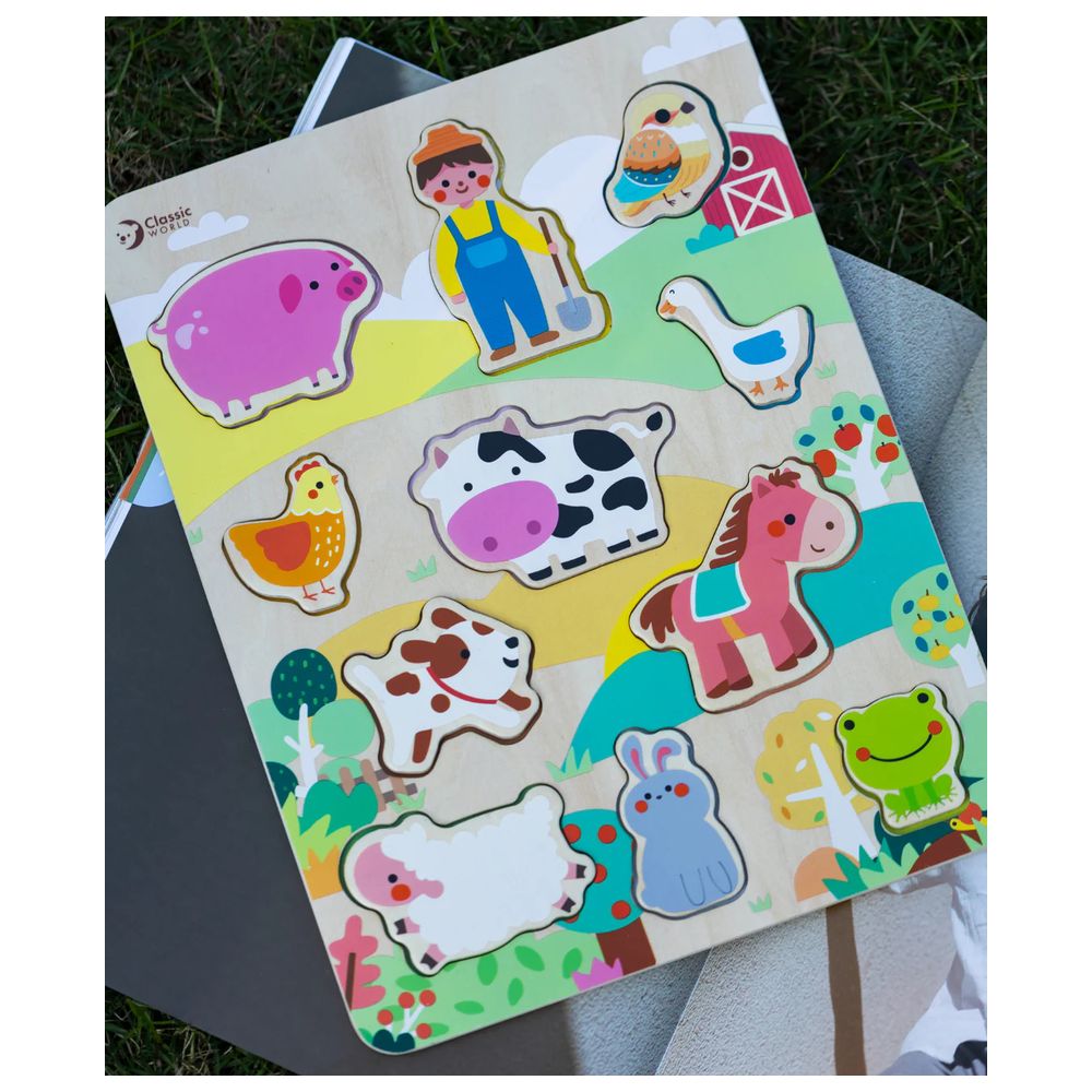 Classic World - Farm Puzzle - 12 Pc Set