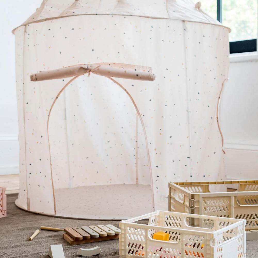 3 Sprouts - Recycled Play Tent - Terrazzo Beige