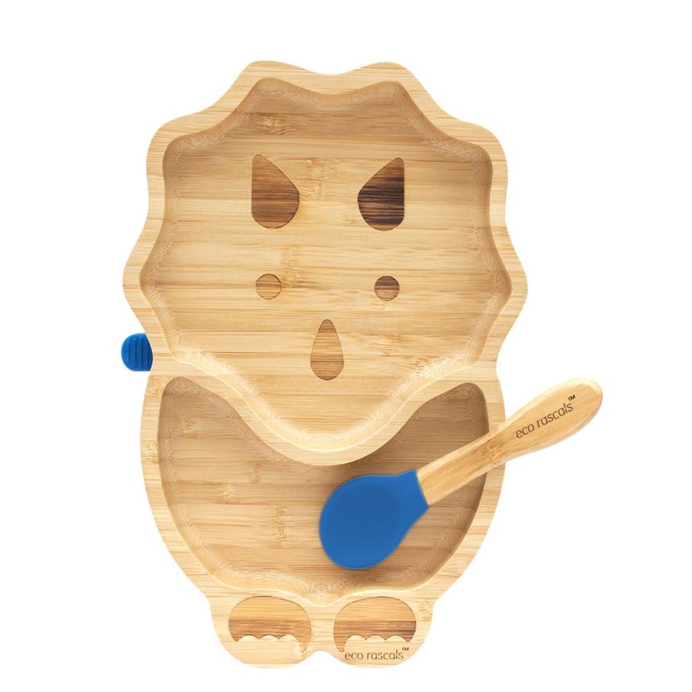 Eco Rascals Dino Plate - Navy