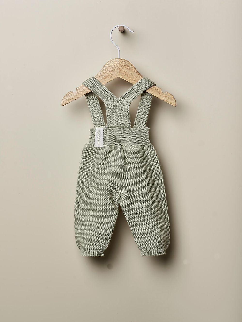 Wedoble - Organic Cotton Knitted Trousers - Dry Green_24M