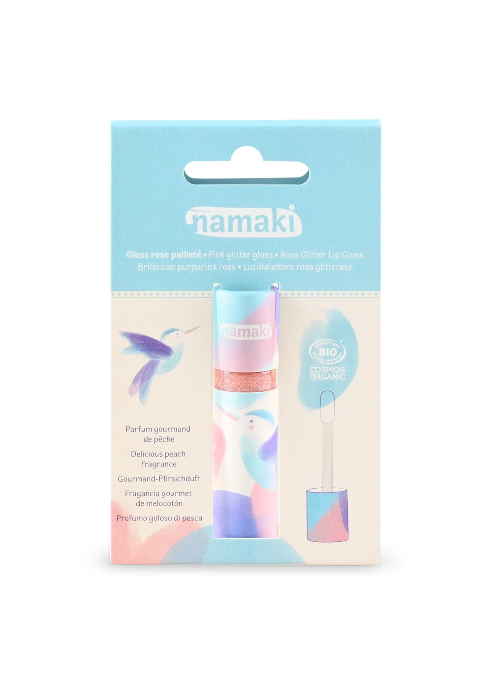 Namaki - Girl's Organic Lip Gloss - Glitter Pink - 6 ml