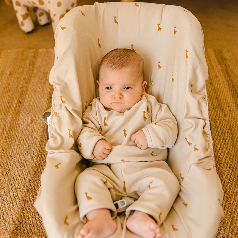 جلوب - غطاء مقعد سيارة من القطن العضوي فقط - سفاري