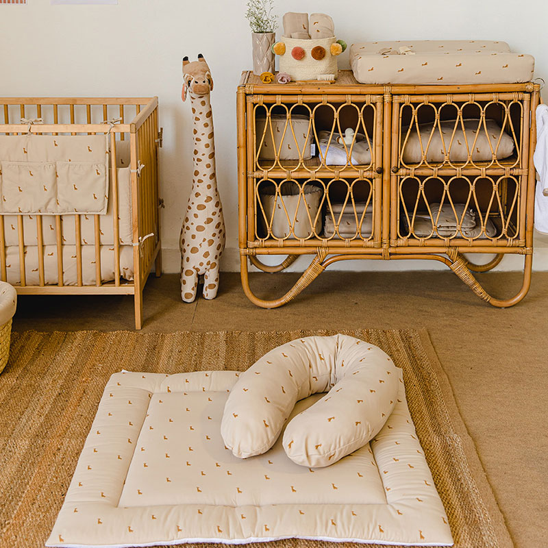 جلوب - حصيرة لعب من القطن العضوي - سفاري - 100×100 سم