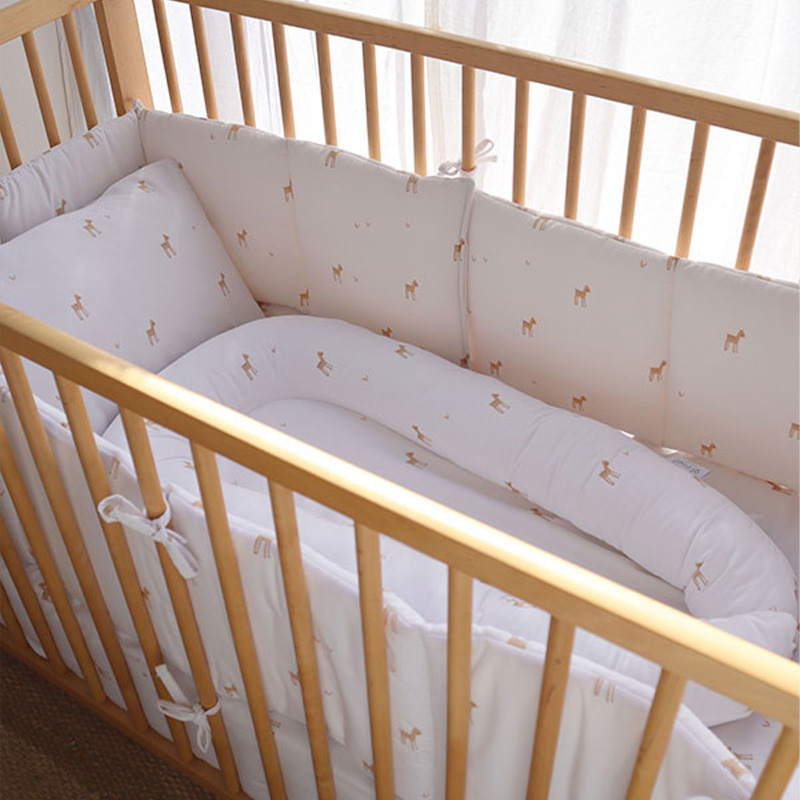 Gloop - Organic Baby Cot Bumper - Little Deer - 360x30cm
