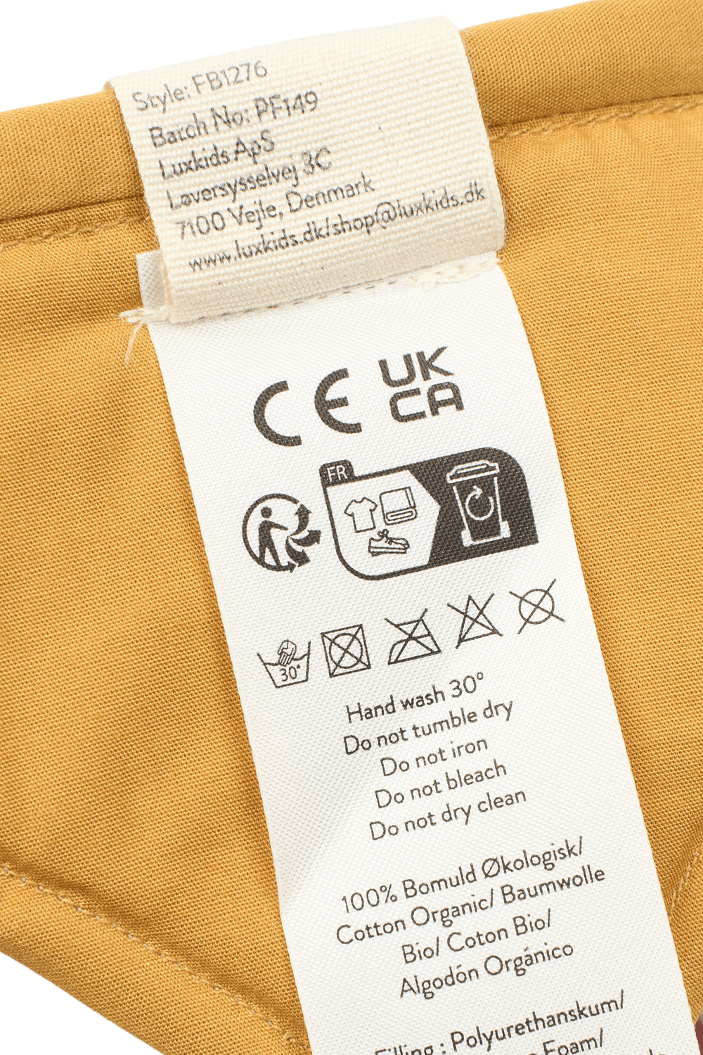 Fabelab - Dress Up Costume Organic Birthday Crown With Numbers, Ash Rose