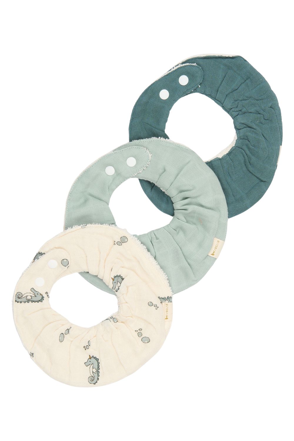 Fabelab - Organic Ruffle Bib - Pack of 3