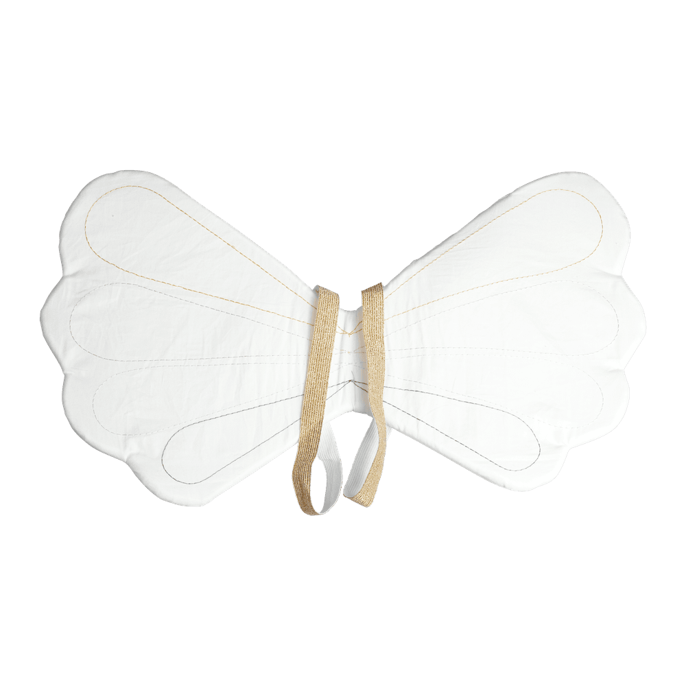 Fabelab - Dress Up Costume Organic Rainbow Fairy Wings & Natural Wand Set – 2pcs