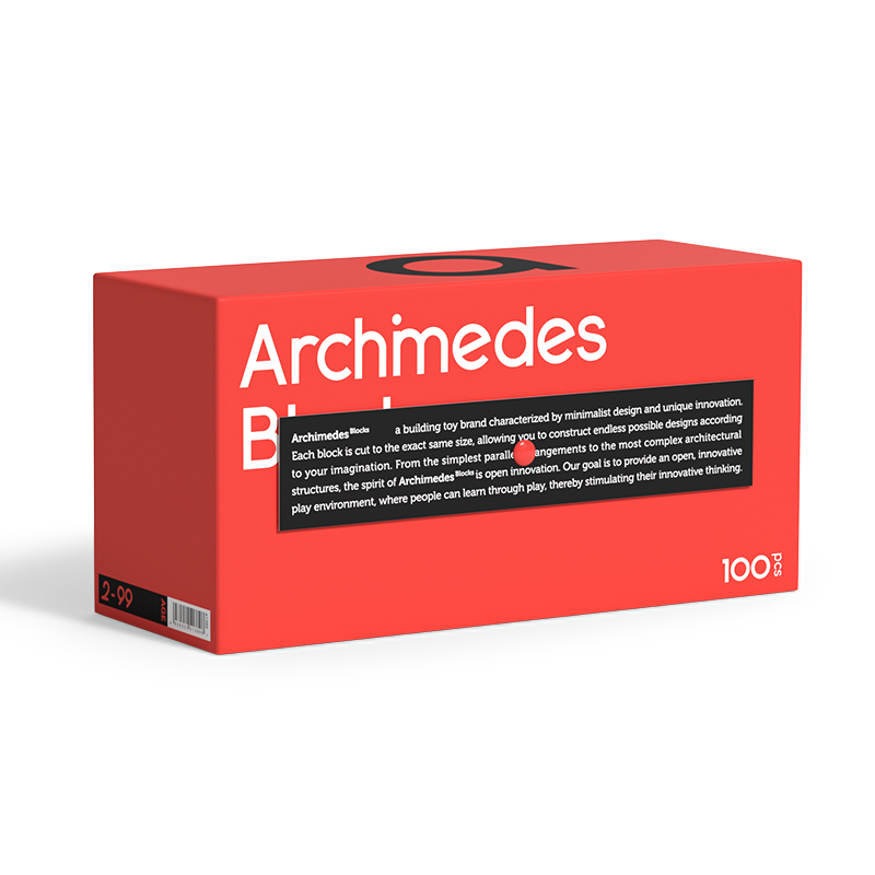 Archimedes Blocks - Warm Color - 100pcs