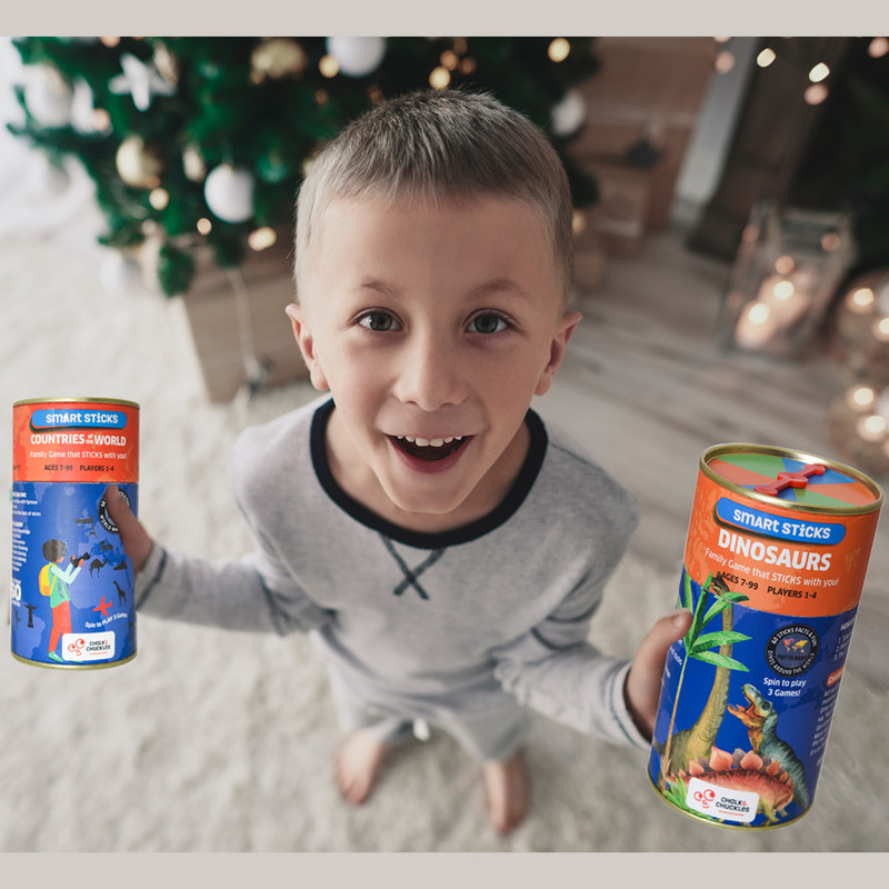 لعبة تشاك آند تشاكلز - لعبة تخمين الديناصورات والمعلومات العامة 3 في 1 - متعددة الألوان