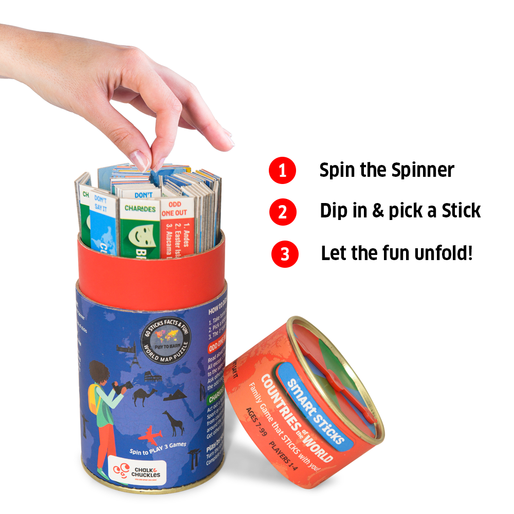 تشاك آند تشاكلز - العصي الذكية - البلدان