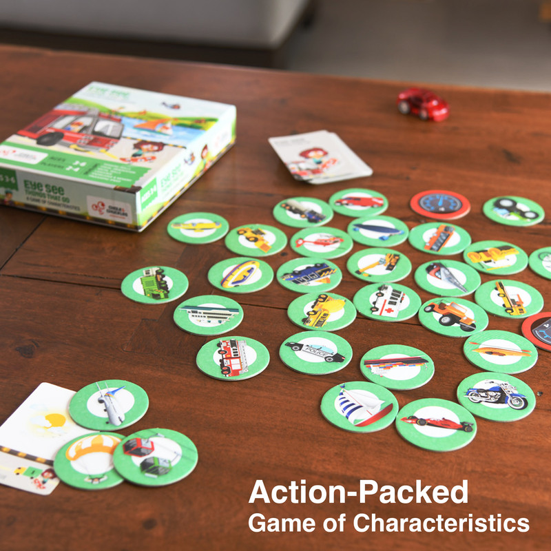 لعبة تعليمية من تشاك آند تشاكلز - أرى الأشياء التي تتحرك - متعددة الألوان