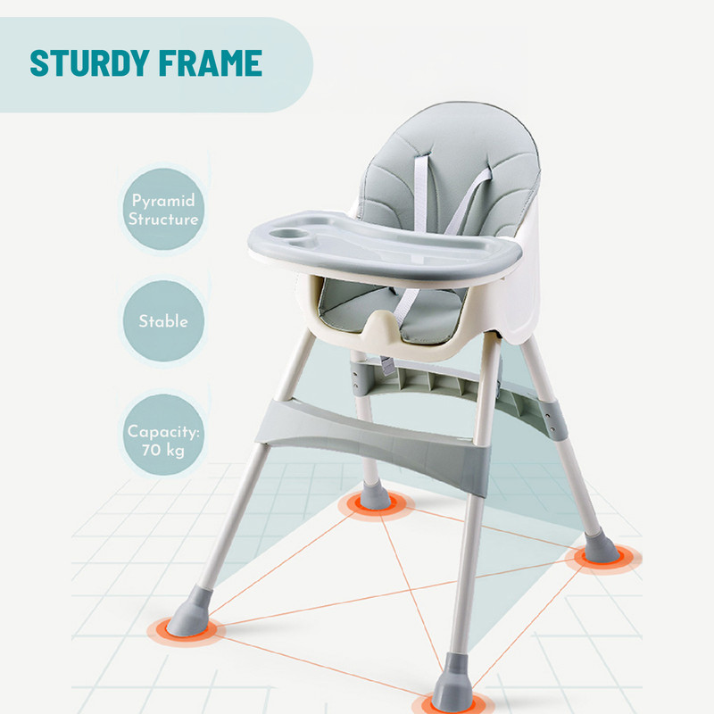 Lovely Baby High Chair - Azure