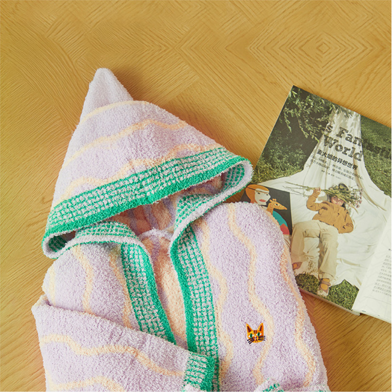 Mideer - Hugz Kids Bath Robe - Multicolor - Large