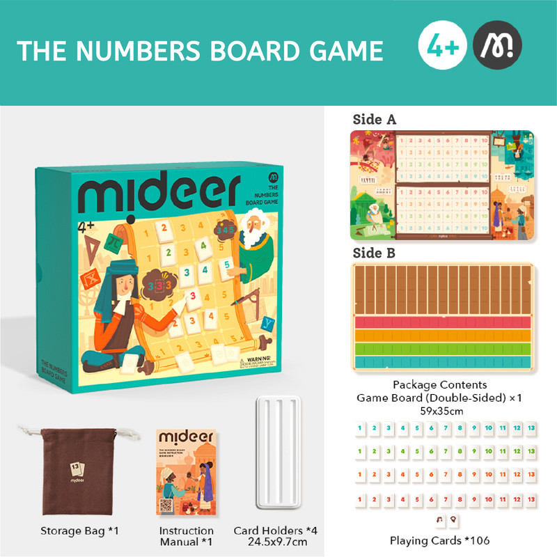 Mideer - Numbers Board Game