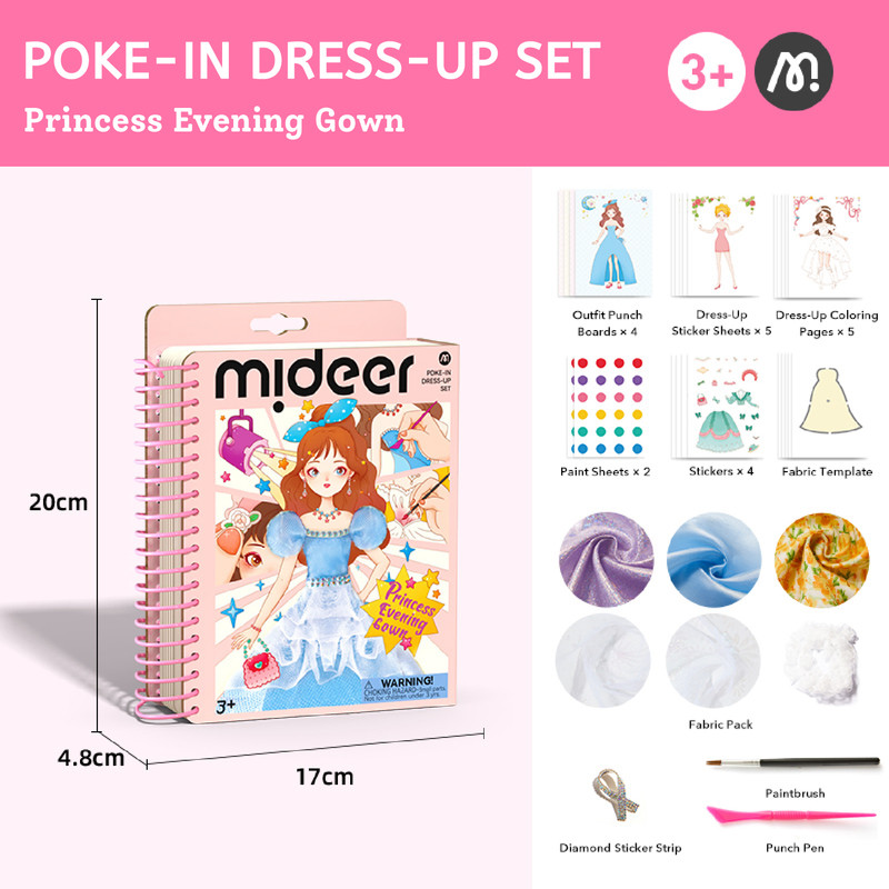 Mideer - Poke-In Dress Up Kit - Princess Evening Gown