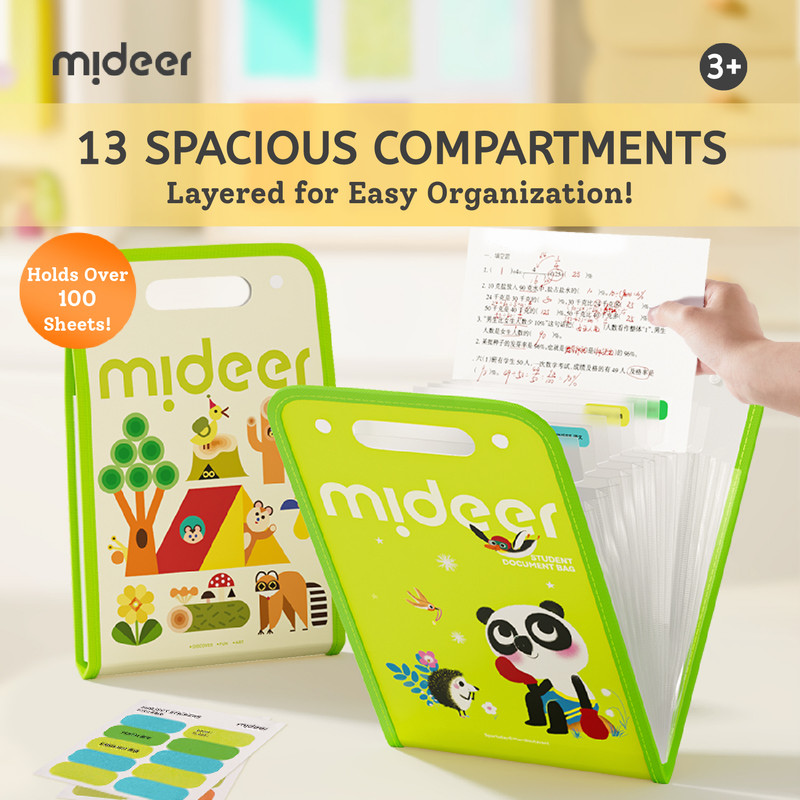 Mideer - A4 Expandable Accordion Folder - Doctor Panda
