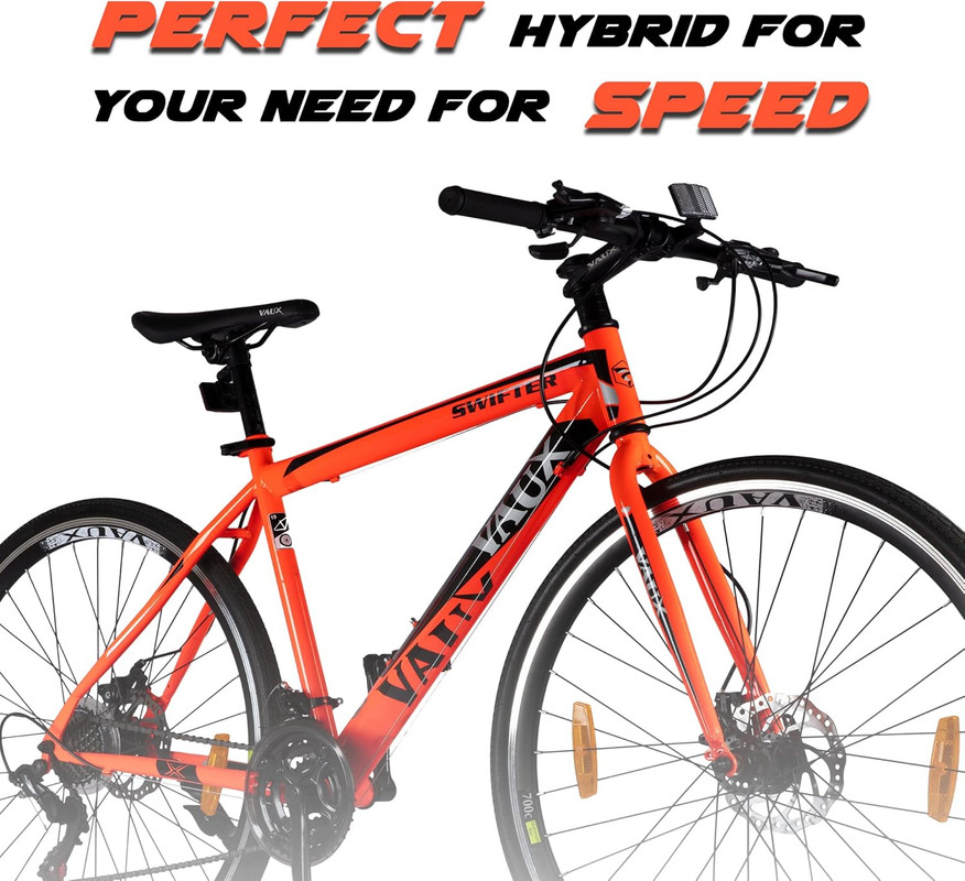 Vaux - Swifter Hybrid Road Bike - Orange - 700C