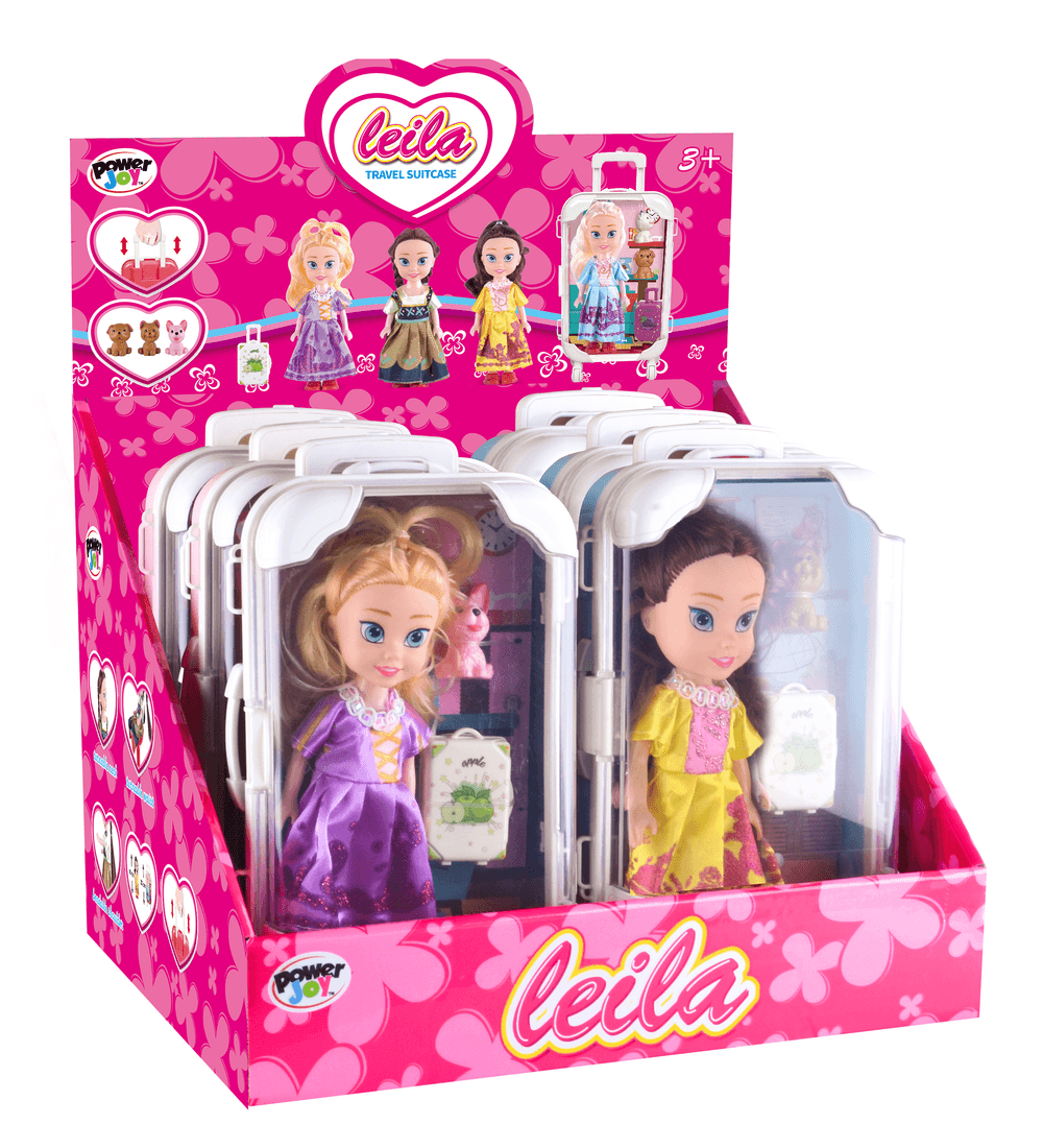 باور جوي - شنطة سفر ليلى - قد يختلف التصميم - عدد 1  - 16 سم