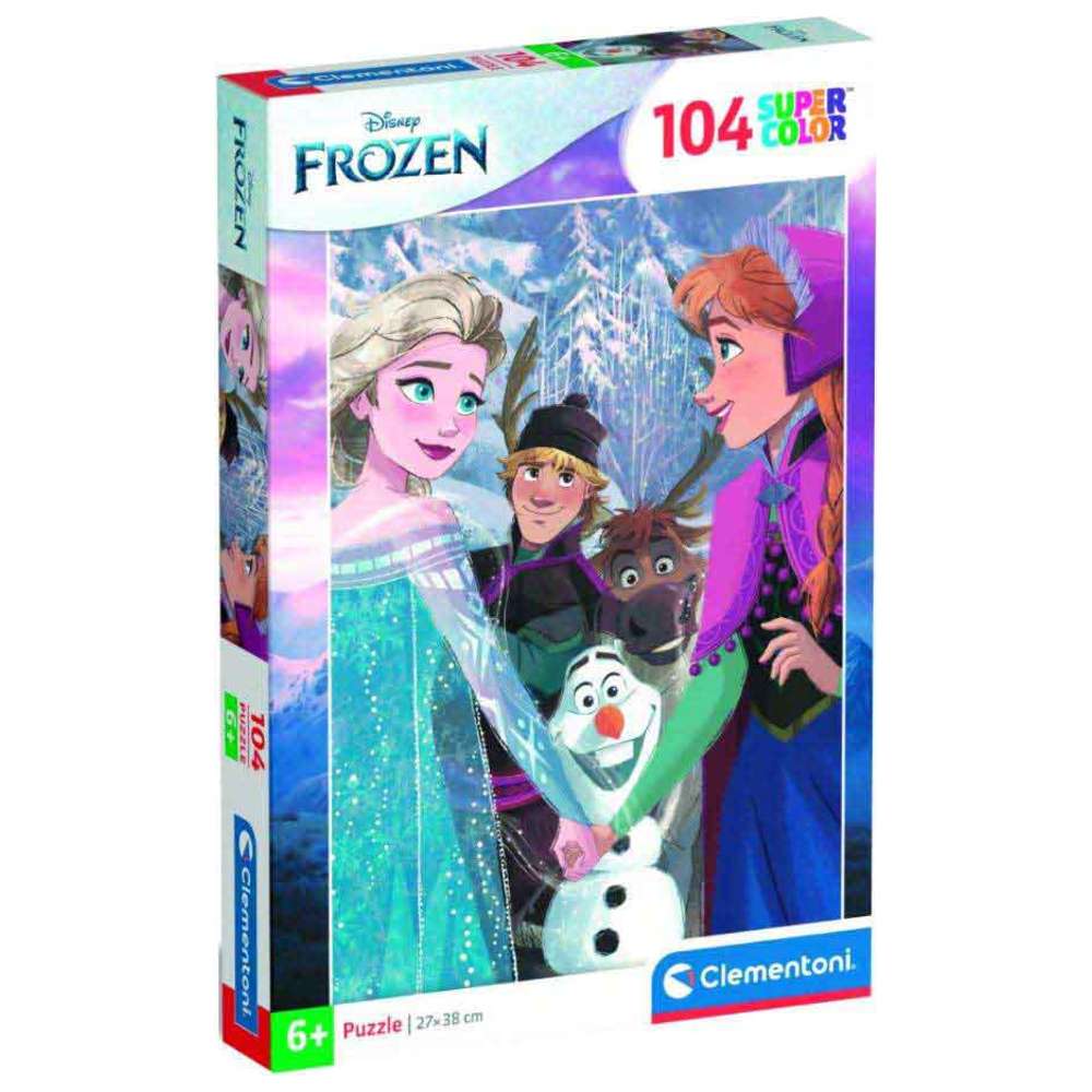 Clementoni - Disney Frozen Clasp Puzzle - 104 Pcs