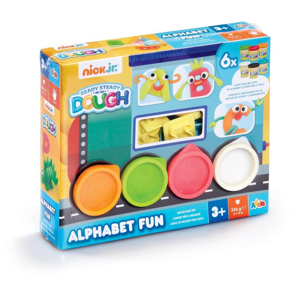 Addo - Colorful Play Dough Alphabet-themed Fun Set - Colors May Vary - 1 Pack