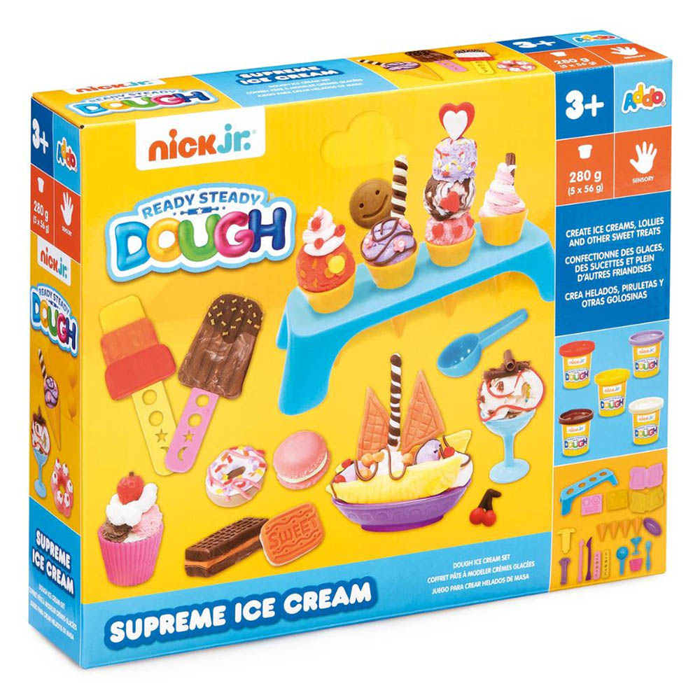 Addo - Nick Junior Supreme Ice Cream Play Dough Set - 30 Pcs - 280 gm  