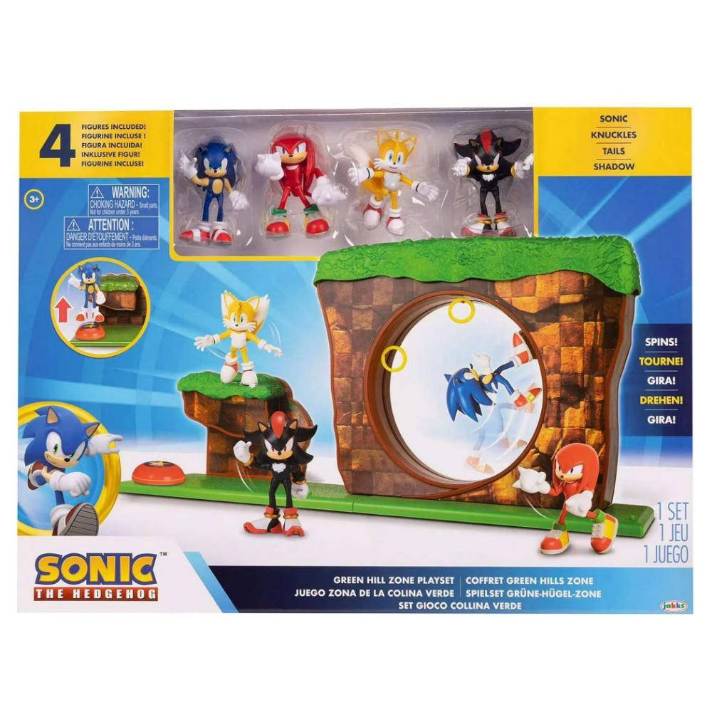 سونيك - مجموعة لعب منطقة التلال الخضراء الحصرية - متعددة الألوان