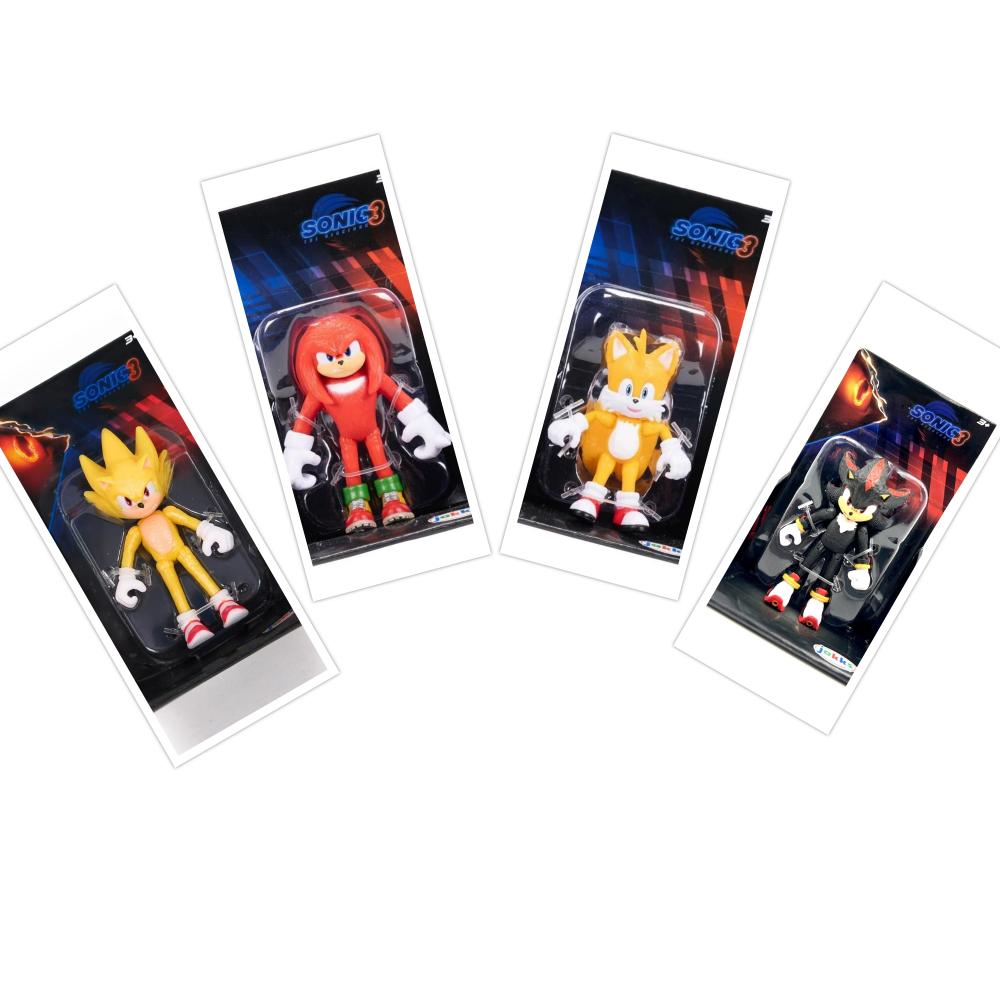 Sonic - 3 The Hedgehog Movie Action Figure - Style May Vary - 6.35 cm - 1 Pc
